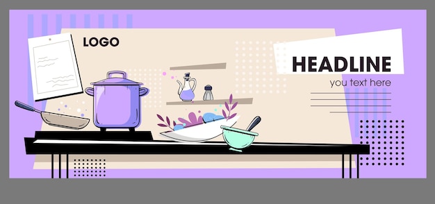 Kuchenny blat z przyborami